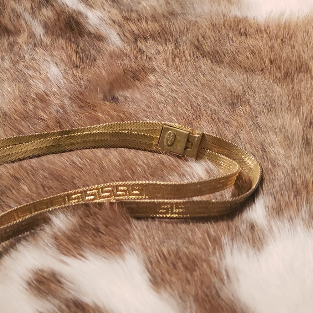 Rare vintage Dior Gold Filled Greek Key Necklace - Picture 5 of 5